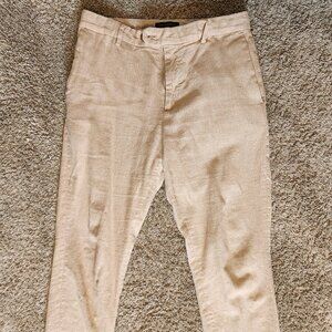 Linen trousers, tailored fit